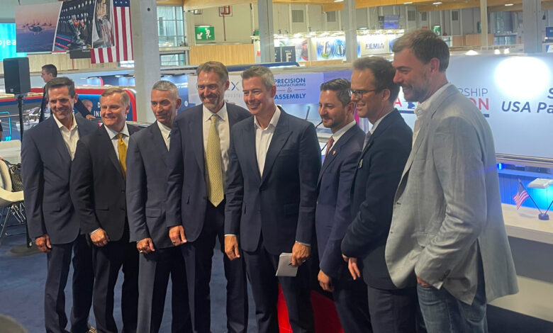 FAA DOT Sean Duffy Chris Rocheleau AAM announcement at Paris Air Show