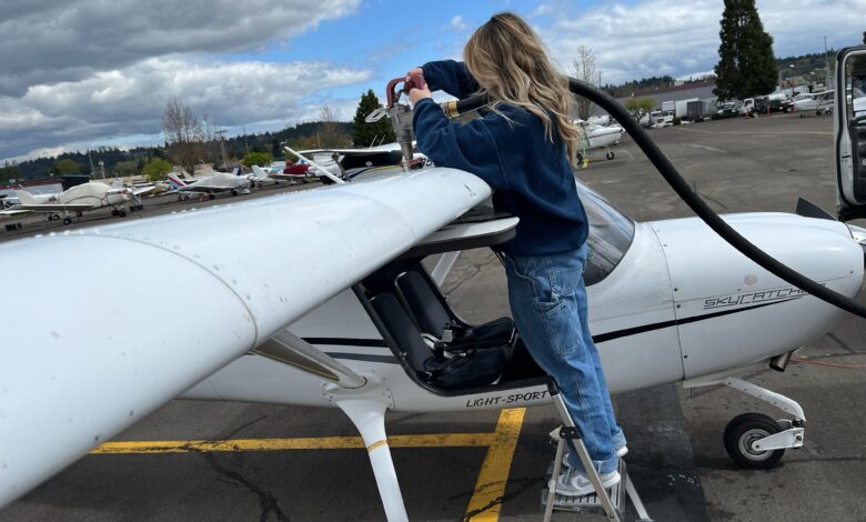 Knowing what kind of fuel your aircraft takes is basic pilot knowledge. [Credit: Meg Godlewski]