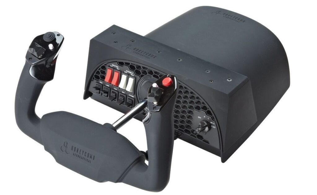 Honeycomb Alpha Flight Simulator Yoke from Sporty's. 