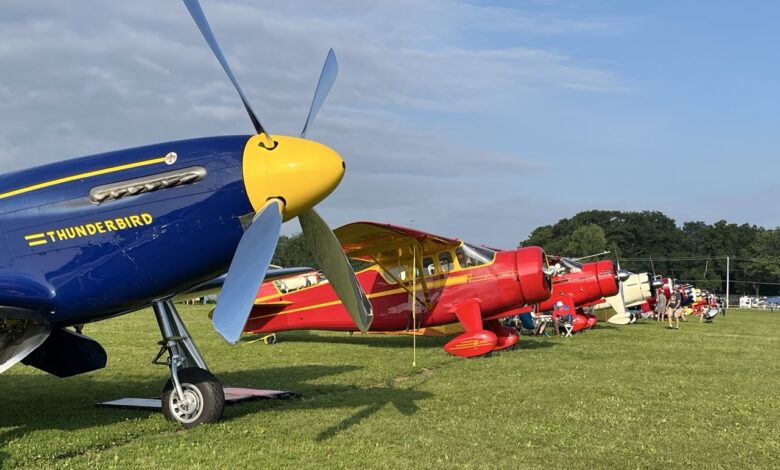 Vintage rows in the morning at EAA AirVenture 2025 [Credit: Meg Godlewski]