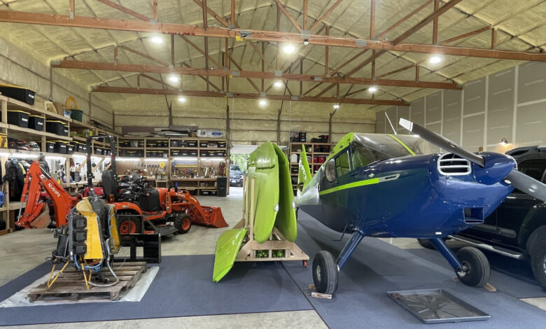 The author's ‘ultimate hangar’ design was largely informed by a negative example, as well as a number of friends’ very nice hangars. [Courtesy: Sam Weigel]