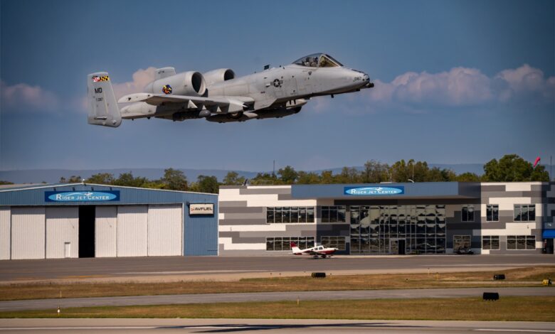 Warthog 087 returns to Hagerstown, Maryland. [Credit: Austin Colby]