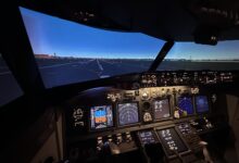 Runway 1 at KDCA in simulator