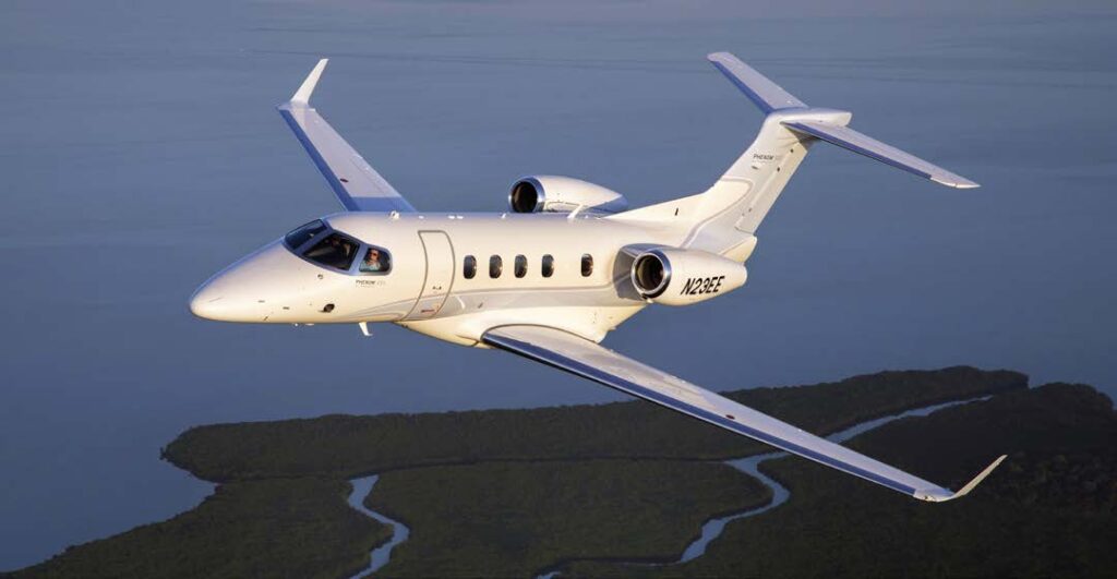 David and Silvana Albin's Phenom 300E  [Credit: Jessica Ambats]