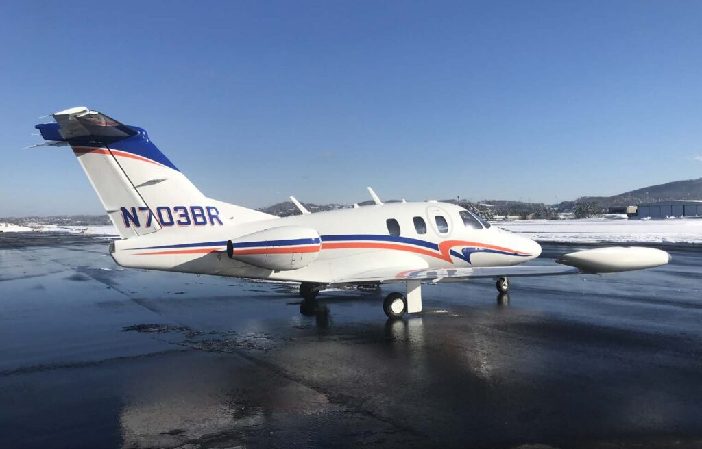 Robert Schick flies family around in his Eclipse 500. [Courtesy: Robert Schick]