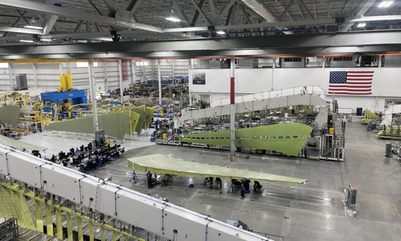 Gulfstream Savannah wing production facility