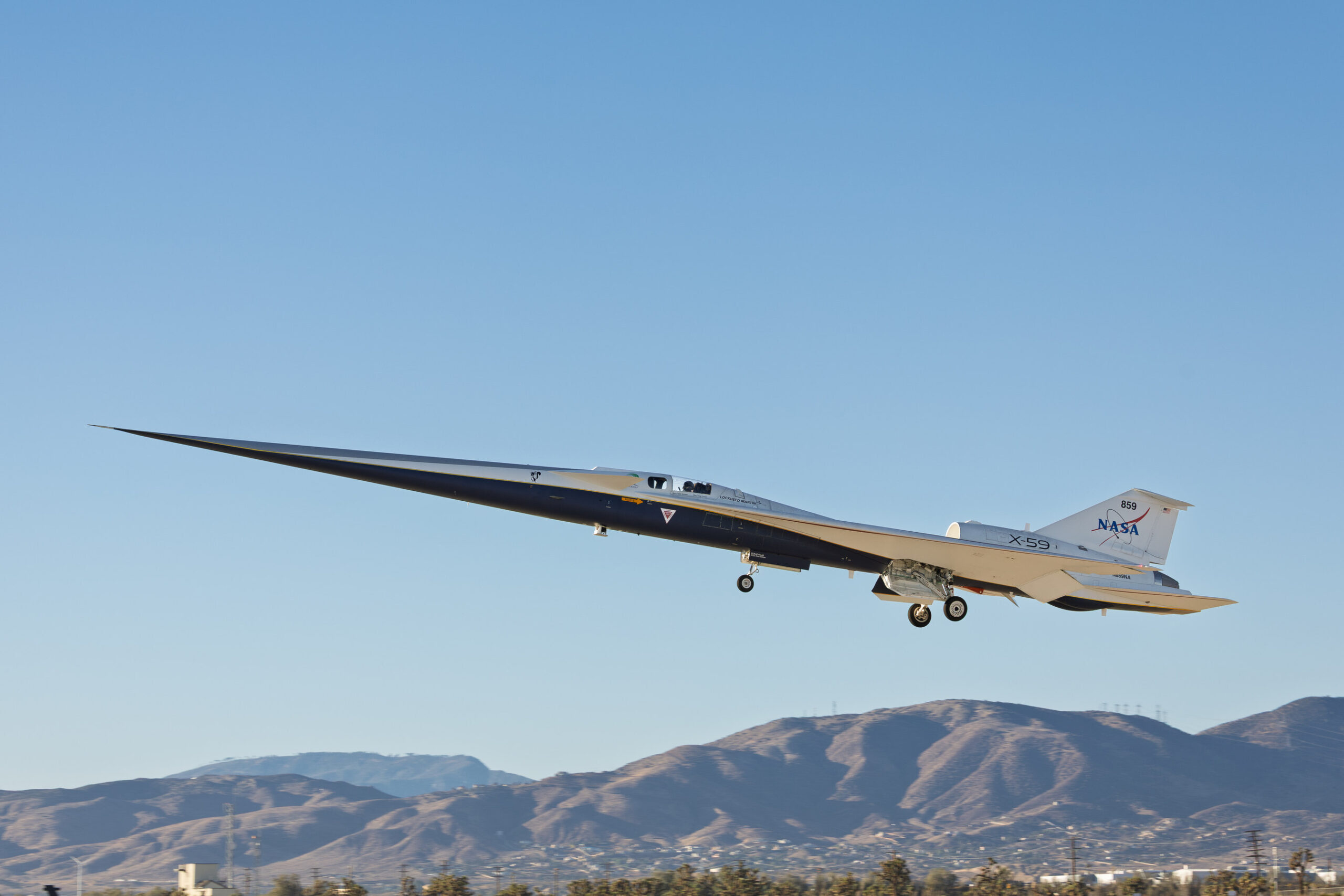 NASA Lockheed Martin supersonic X-59 demonstrator