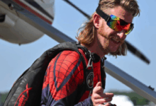 Skydiving instructor Justin Fuller was killed in a tandem jump attempt accident. [Credit: Facebook]