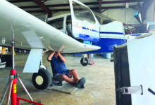 We had to inspect the Piper Arrow's entire landing gear hydraulic system for the issue. [Credit: Les Abend]