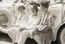 Founding members of The Ninety-Nines: Amelia Earhart (from left), Ruth Elder, and Louise Thaden. [Courtesy: The Ninety-Nines]