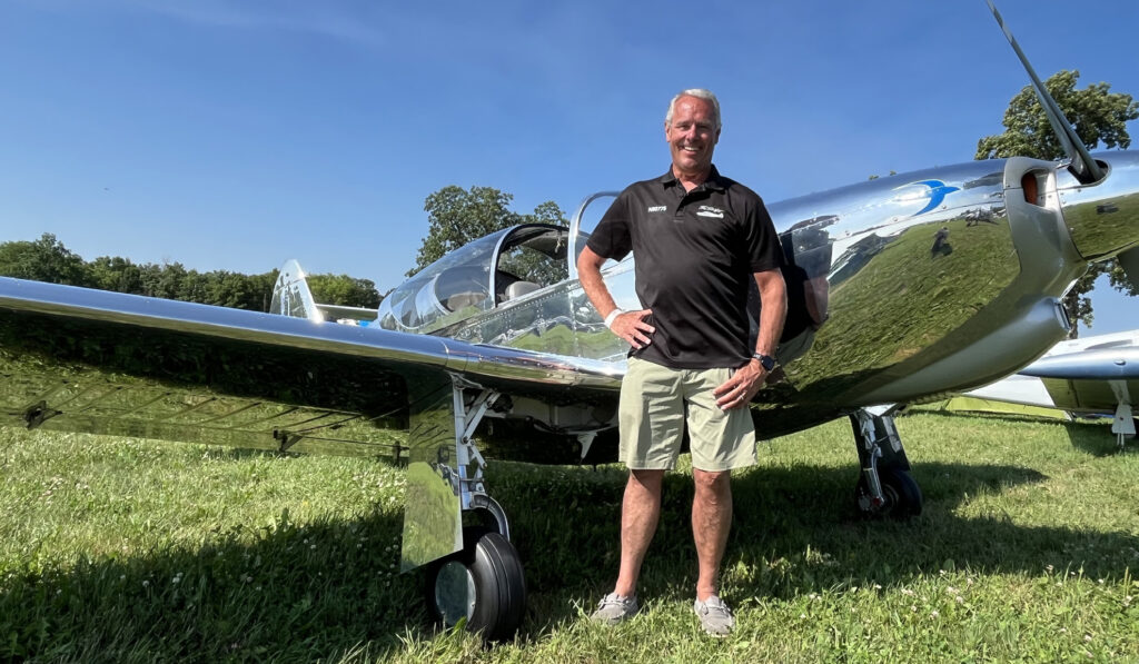 Gary Moore purchased his airplane from a friend who owned it more than 40 years. [Credit: Meg Godlewski]