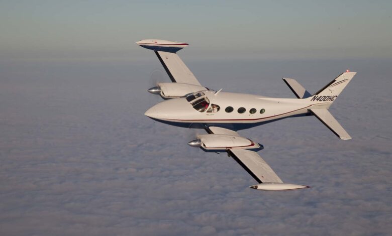 A Cessna 340 shown with the optional RAM conversion. [Credit: Jessica Ambats]
