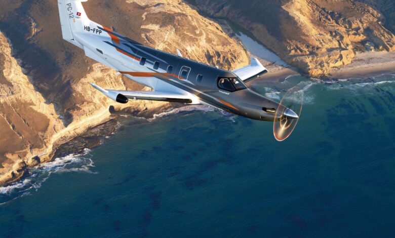 The PC-12 series has a reputation for a long center of gravity range...unless you’re carrying gold bricks in weird locations, it’s difficult to load the airplane out of CG. [Credit: Pilatus Aircraft]