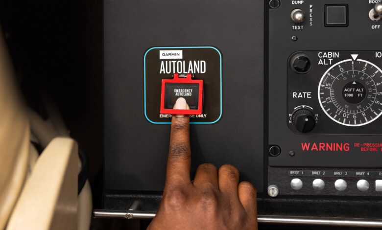 Garmin emergency Autoland system