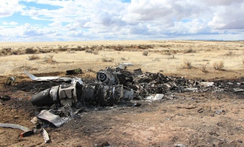 Wreckage at the accident site [Credit: NTSB]