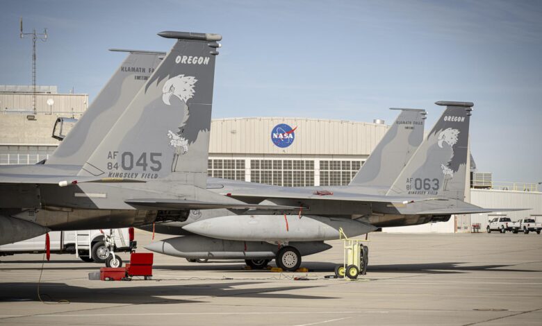 NASA Armstrong F-15 Eagle aircraft