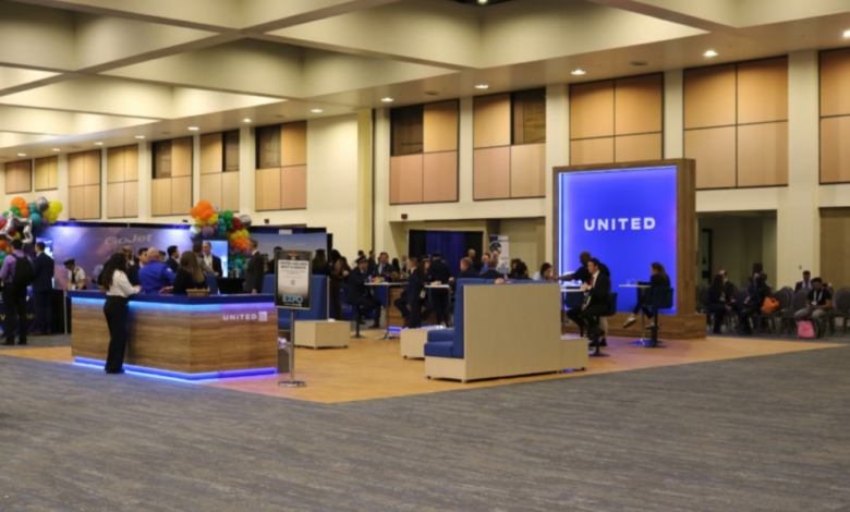 United Airlines was one of the nearly 100 organizations at the expo.