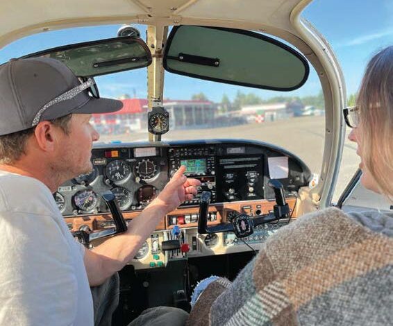 The author says pilots should not use the words ‘crash’ or ‘fire’ in preflight briefings with passengers because that’s all they will hear, and it can be frightening. [Credit: Meg Godlewski]