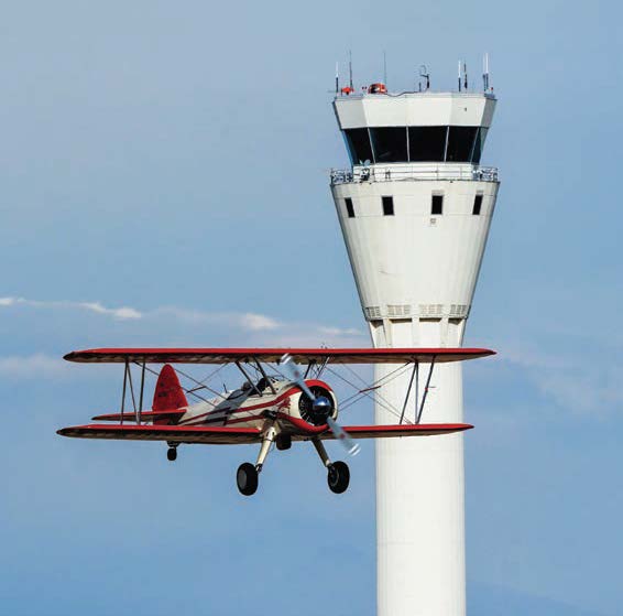 The author says the panoramic view from an ATC tower can be peaceful. [Credit: Adobe Stock]