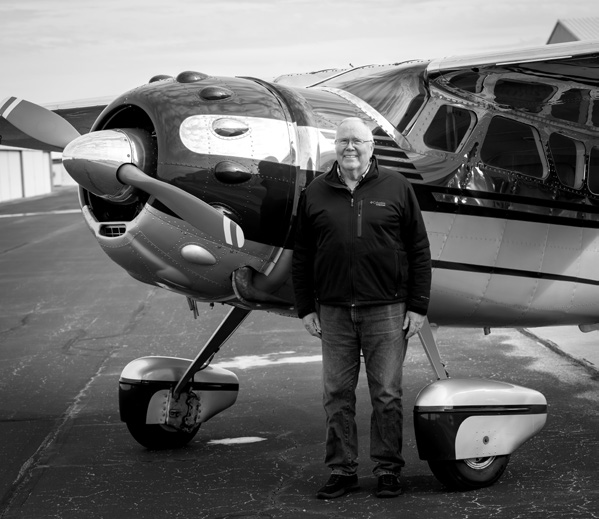 Steve Allen, owner of the Cessna 195 pictured in this FLYING article. [Credit: Glenn Watson]