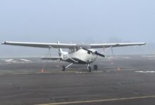 The airport ramp is crowded space and can be dangerous, so tread lightly. [Credit: Meg Godlewski]