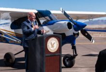 Embry Riddle Aeronautical University chancellor Ken Witcher Prescott Arizona ribbon cutting