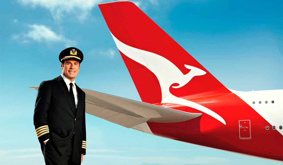 John Travolta Qantas Airways ambassador Boeing 707