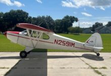 1946 Piper PA-12 Super Cruiser [Credit: Mike Lewis]