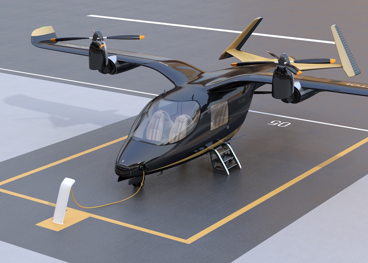 3D rendering image of an eVTOL