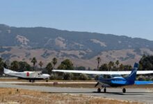 Reliable Robotics automated Cessna 208B Grand Caravan and Cessna 182 on airport runway