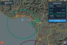 Jeppesen ForeFlight’s Emergency Glide Mode gives pilots the ability to find the best places to land when the engine quits, eliminating the guesswork. [Credit: Jeppesen ForeFlight]