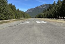 Ranger Creek in Washington gives pilots a taste of a technically challenging runway. [Credit: John Wilson]
