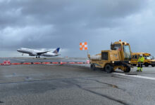 Runway 1R at KSFO is closed for repairs, with all traffic temporarily rerouted to 28L/R. [Credit: San Francisco International Airport]