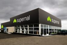 Supernal electric air taxi booth at Farnborough 2024