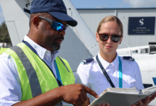 Skyborne Airline Academy CFI and student at Vero Beach, Florida facility